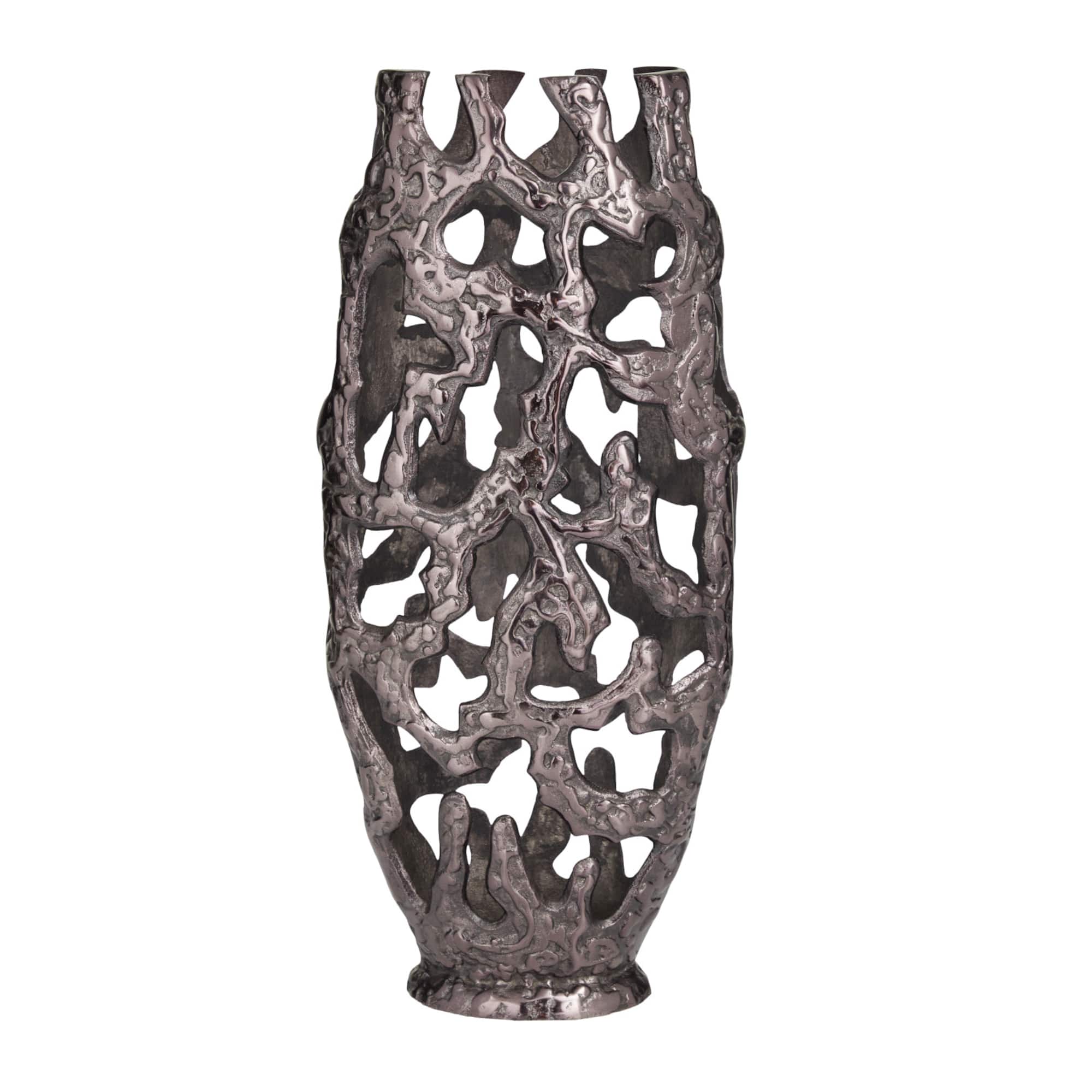 20" Contemporary Aluminum Vase